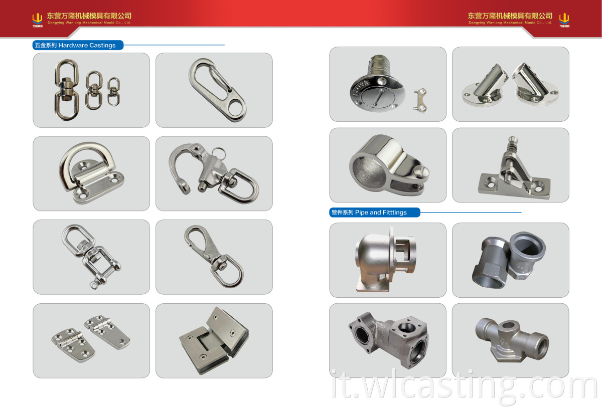 stainless steel mirror polish brush handle pull investment casting machining hardware